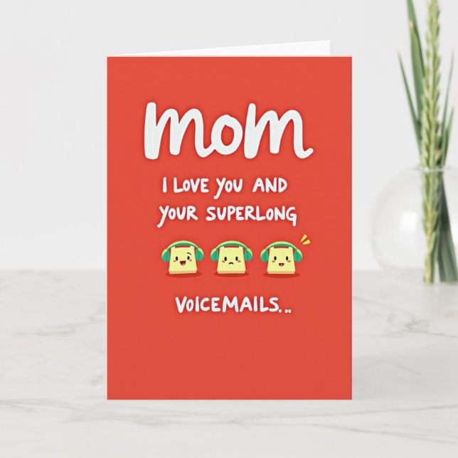 Carte de message audio de Maman Écarlate (Devant)