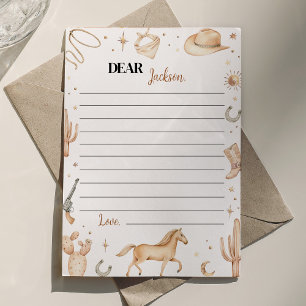 Carte de message Boho First Rodeo Time Capsule