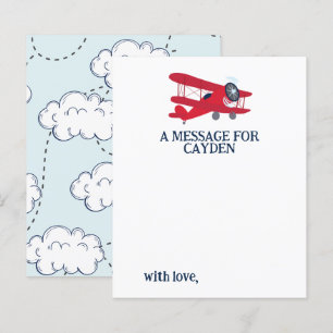 Carte de message de capsule temporelle pour le pre