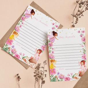 Carte de message de la Capsule de temps de la fill