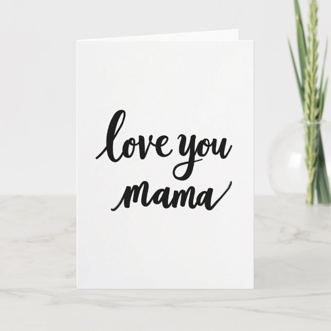 Carte de Message "Je t'aime Maman" (Devant)