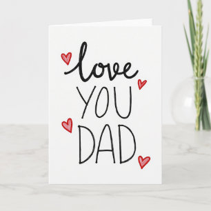 Carte de Message Je T'Aime Papa