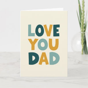 Carte de message Papa d'or