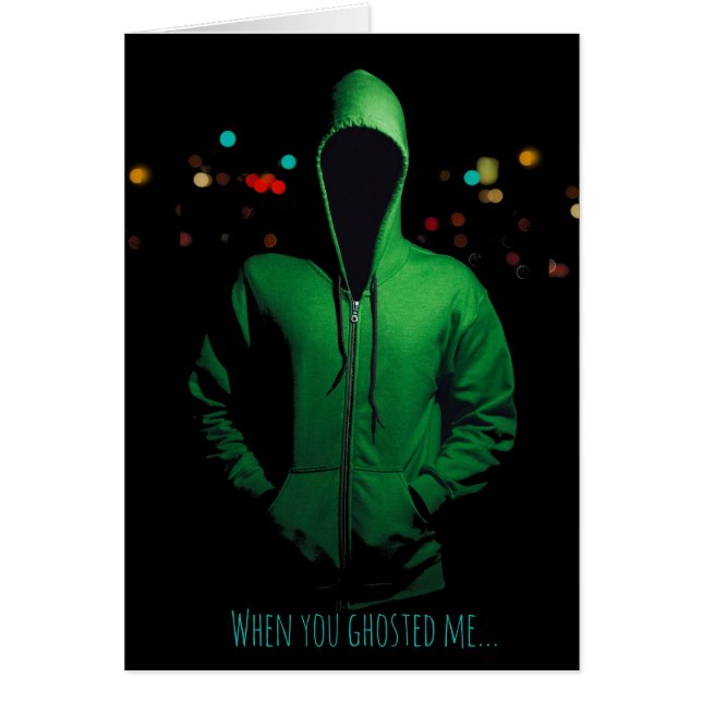 Carte de message personnalisée Ghosting Pushback (Devant)