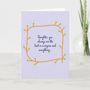 Carte de message pour la fête des filles