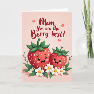 Carte de Message pour la Meilleure Maman aux Fruit