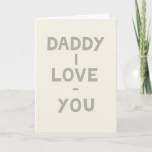 Carte de Message pour Papa que j'aime