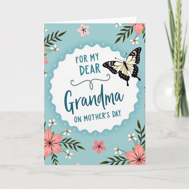 Carte de message pour une gentille grand-mère (Devant)