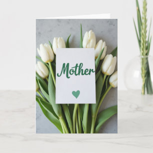 Carte de message pour une mère élégante