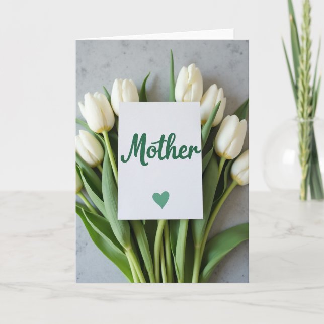 Carte de message pour une mère élégante (Devant)