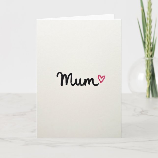 Carte de Message Réconfortant de Maman Chérie (Devant)