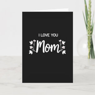 Carte de Message Simple 'Je T'Aime Maman'