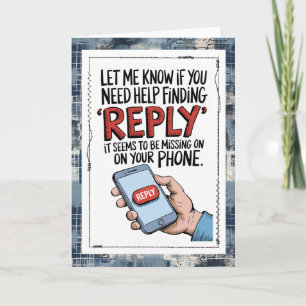 Carte de messages textes sarcastiques vous manquan