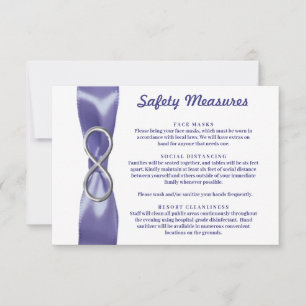 Carte de mesures de sécurité de l'infini d'argent