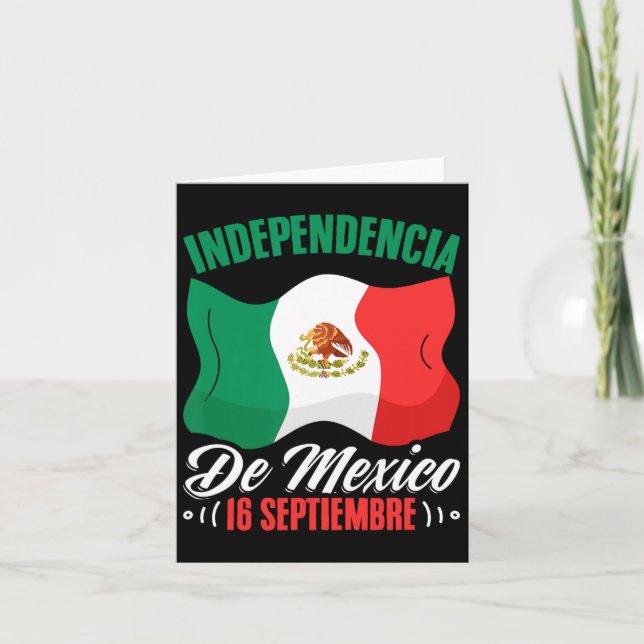 Carte De Mexico 16 Septembre Indépendance mexicaine (Devant)