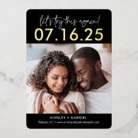Carte de mise à jour de date " Réessayez " avec du