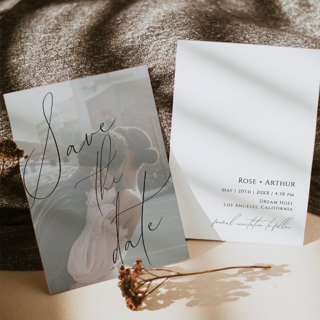 Carte de mise à jour minimale "Save the date" à pl (Créateur téléchargé)