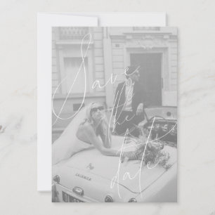 Carte de mise à jour minimaliste à plat "Save the 