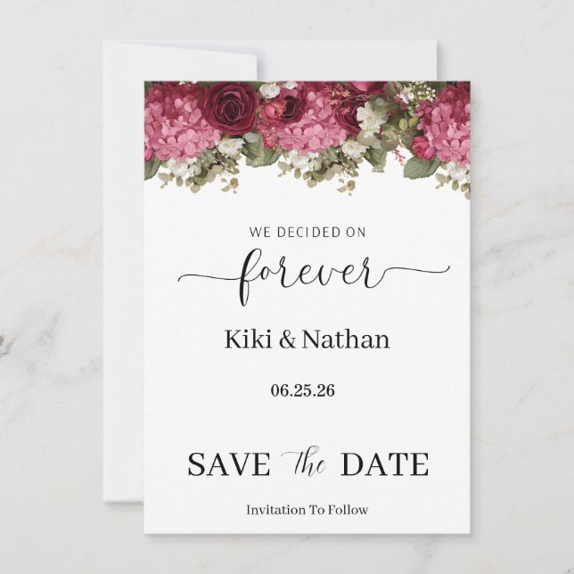 Carte de mise en garde de mariage (Devant)