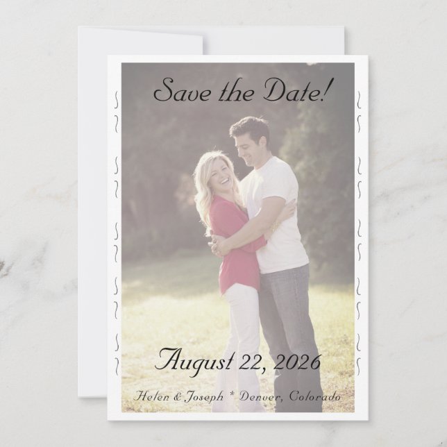 Carte de mise en garde mariage Nuptial Grace (Devant)