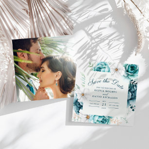 Carte de mise en garde "Sauver la date" avec photo