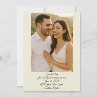 Carte de mise en mémoire de date avec photo
