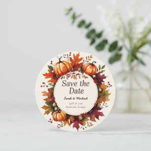 Carte de mise en vente à l'automne rustique avec c