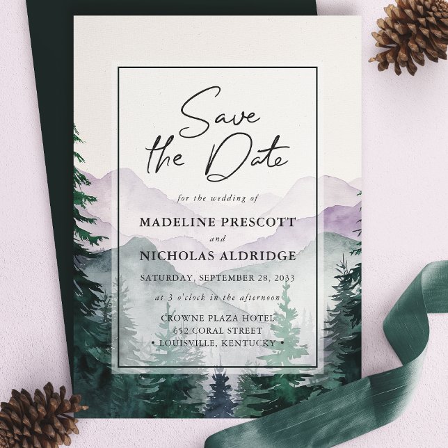 Carte de mise en vente de date de mariage de la fo (Créateur téléchargé)