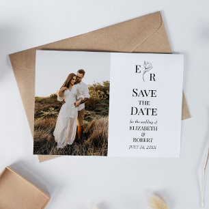 Carte de mise en vente de date personnalisée avec 