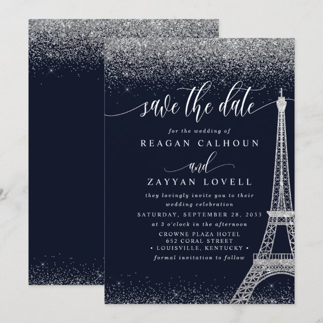 Carte de mise en vente de la Tour Eiffel de Paris  (Devant / Derrière)