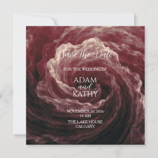Carte de mise en vente "Romantic Red Rose Burgundy