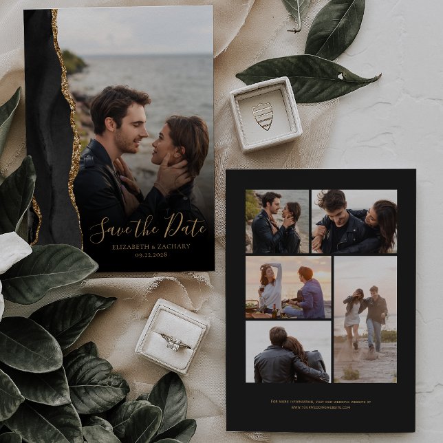 Carte de mise en vente "Save the Date" moderne à 6 (Créateur téléchargé)