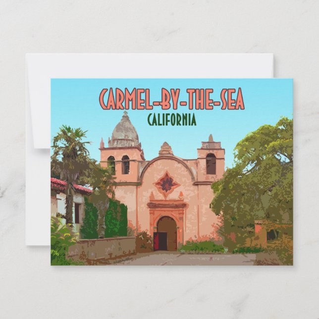 Carte de mission Carmel-By-The-Sea Basilica Califo (Devant)