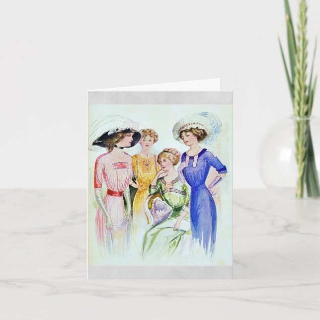 Carte de mode Vintage 1911 (Devant)