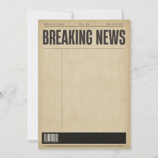 Carte de modèle d'annonce de lettre d'information