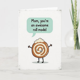 Carte de modèle de pâtisserie de maman géniale
