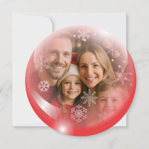 Carte de Modèle photo de Noël