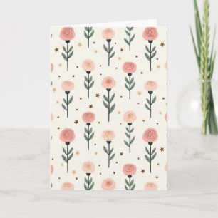 Carte de modèle pour la fête des mères Fleurir