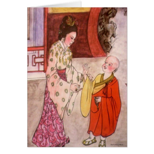 Carte de moine bouddhiste (Devant)