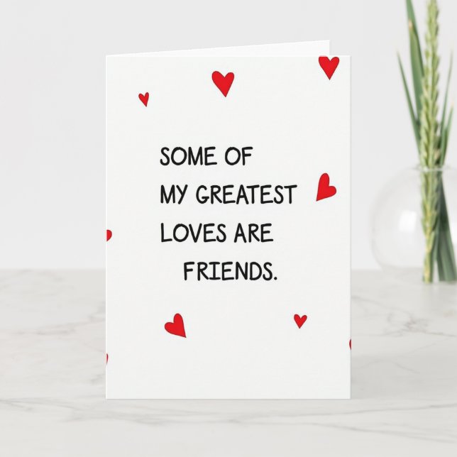 Carte de Mon Amour le Plus Grand pour Mes Amis (Devant)