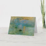 Carte de Monet Sunrise<br><div class="desc">Carte de Monet Sunrise</div>