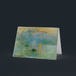 Carte de Monet Sunrise<br><div class="desc">Carte de Monet Sunrise</div>