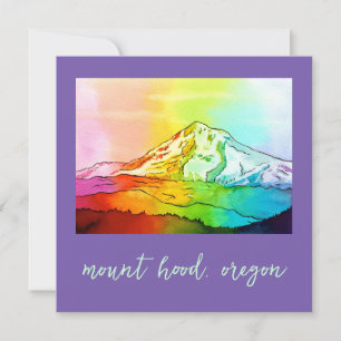Carte de montage de l'aquarelle arc-en-ciel
