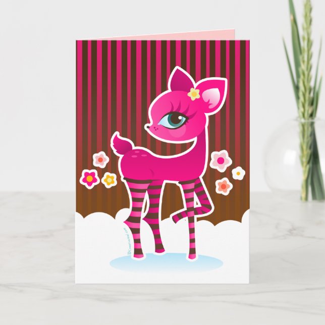 Carte de montage rose et Brown (Devant)