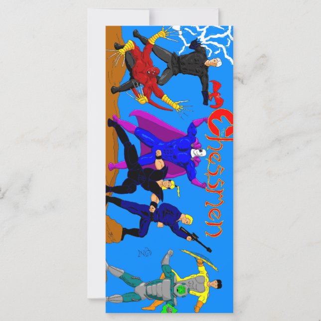 Carte de montage/signet Chessmen (Devant)