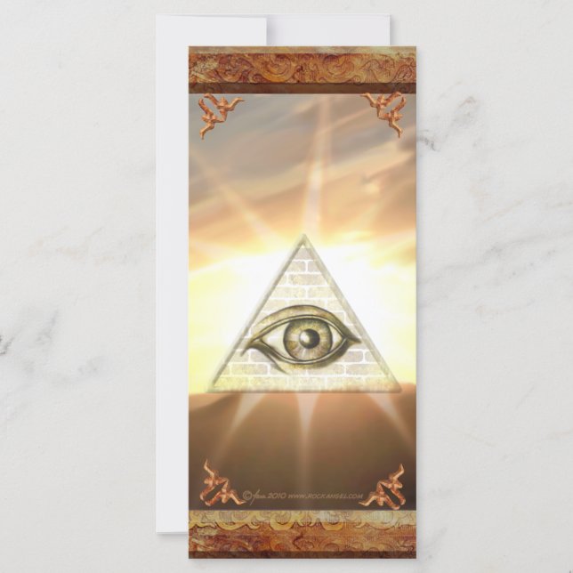 Carte de montage Sunburst Eye of Providence (Devant)