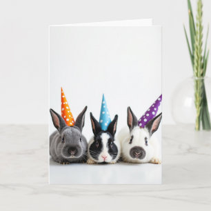 Carte de motif d'animal de fête