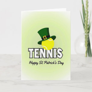 Carte de motif de chapeau de tennis
