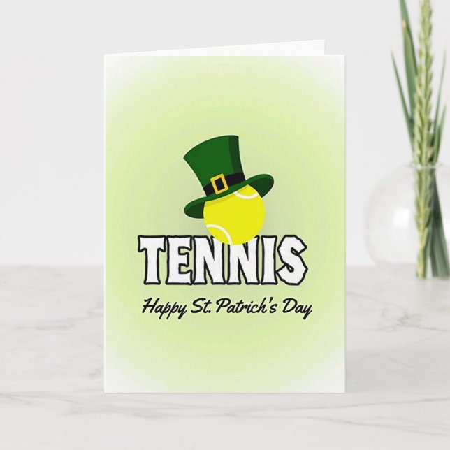 Carte de motif de chapeau de tennis (Devant)