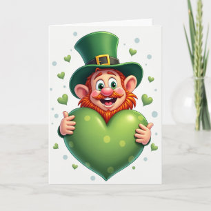 Carte de motif de cœur de lutin
